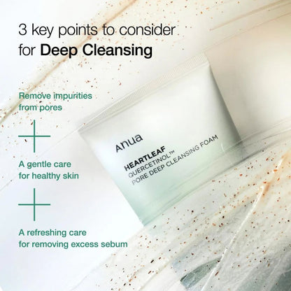 ANUA Heartleaf Quercetinol Deep Cleansing Foam (150ml)