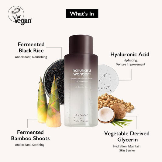 HARUHARU WONDER Black Rice Hyaluronic Toner Fragrance Free